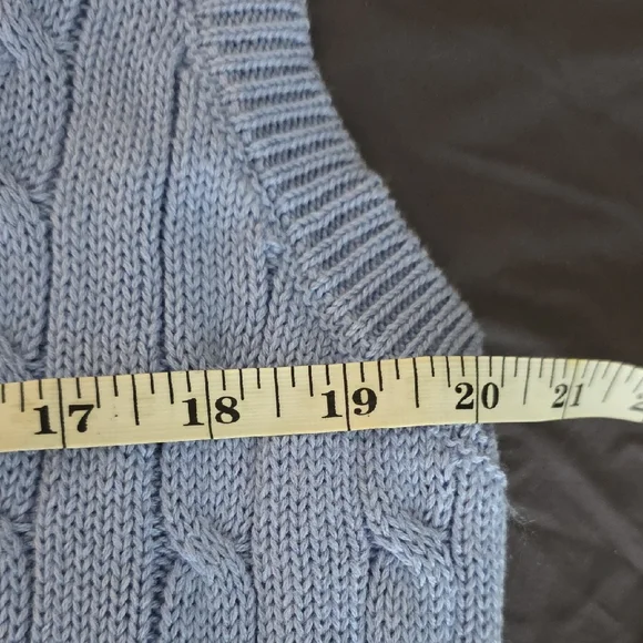 Wild Fable Light Blue V-Neck Sweater Vest - Picture 2 of 4